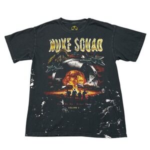 Nuke Squad Shirt Mens Large Black Graphic Tee Volume 2 Made USA Turn Me Up